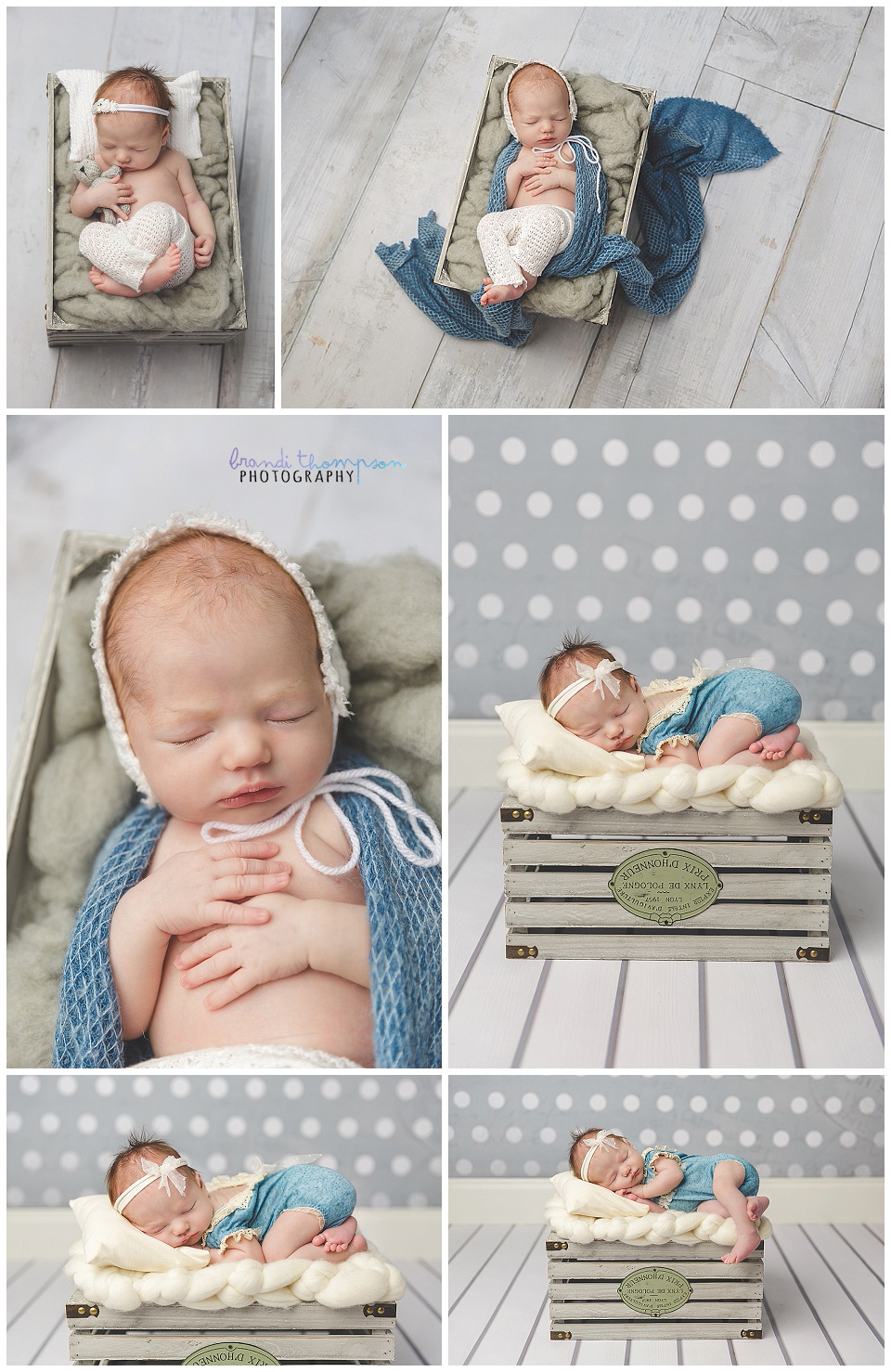 newborn images with baby girl in plano studio